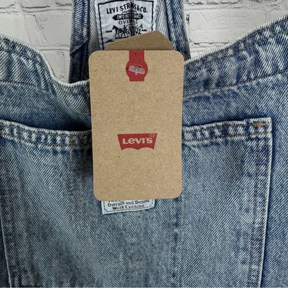 Levi’s Denim Vintage Light Blue Wash Overalls Size Large - Picture 4 of 8